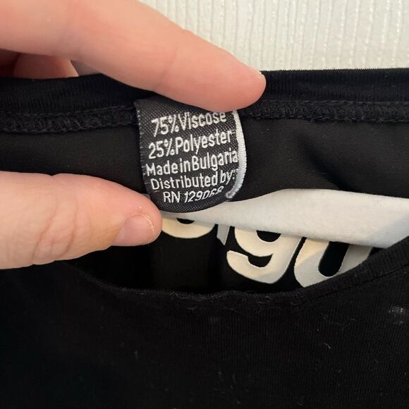 Desigual Black Tank Top with Red Geometric Design viscose and polyester - Picture 4 of 8